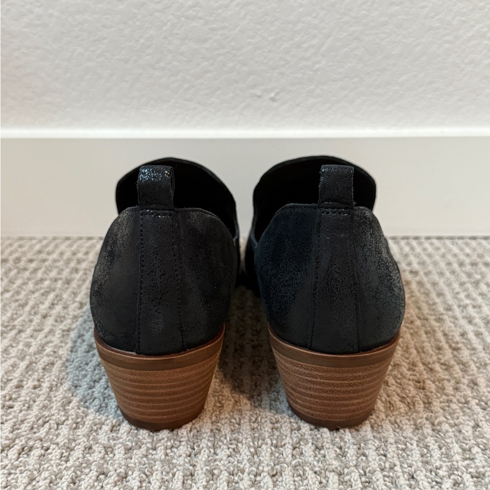 Lucky Brand Womens Sz 10M Black Mizina Padded Insole Faux Leather - Picture 6 of 7